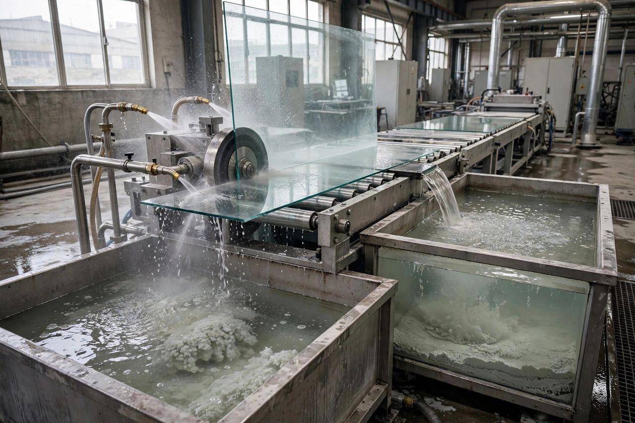 玻璃废水加药泵:玻璃磨边与深加工废水回用投加方案