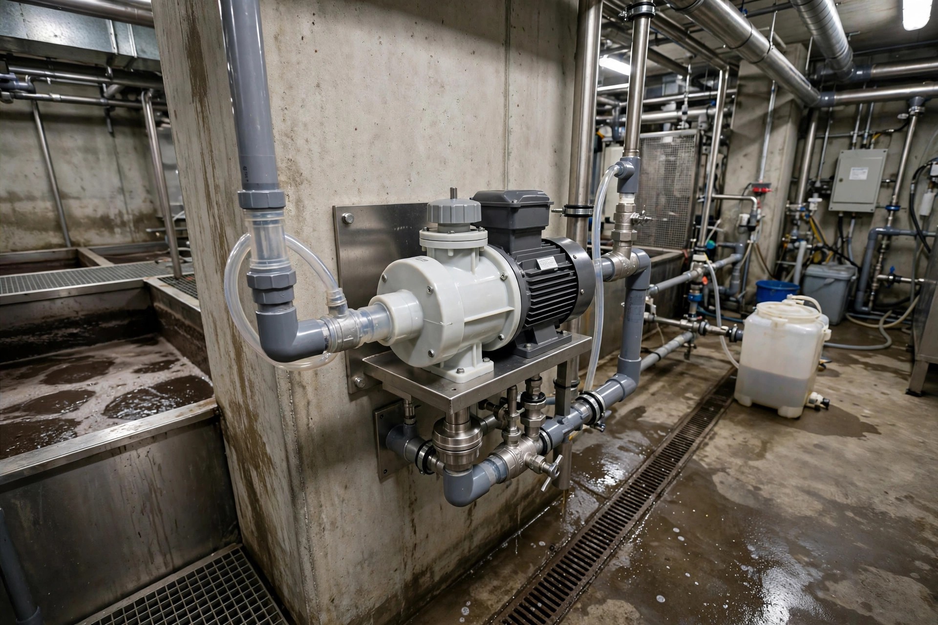 水产品加工废水加药泵:海产品加工废水隔油混凝投加怎么选新道茨泵