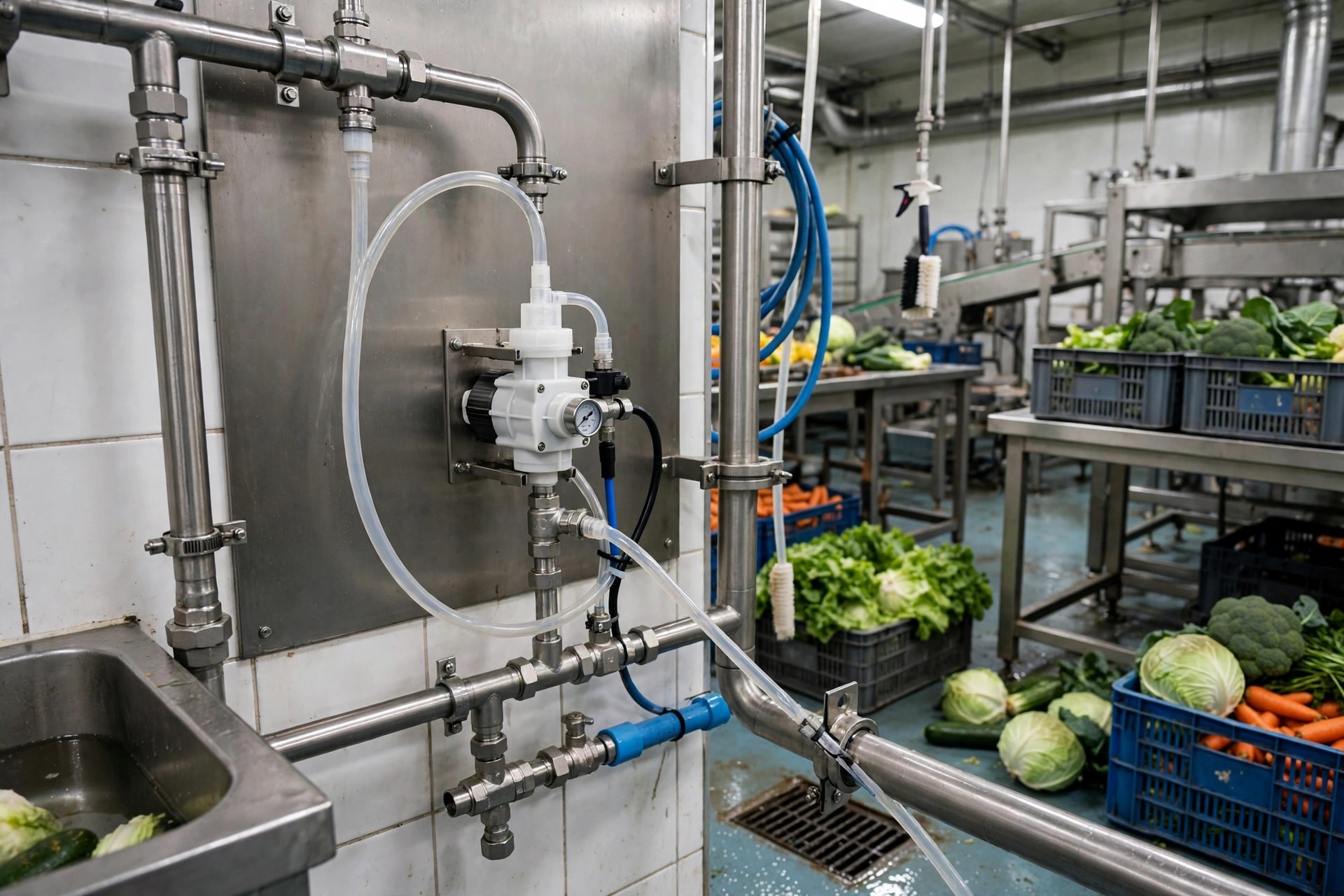 果蔬加工废水加药泵：果蔬清洗漂烫榨汁废水投加怎么选新道茨泵